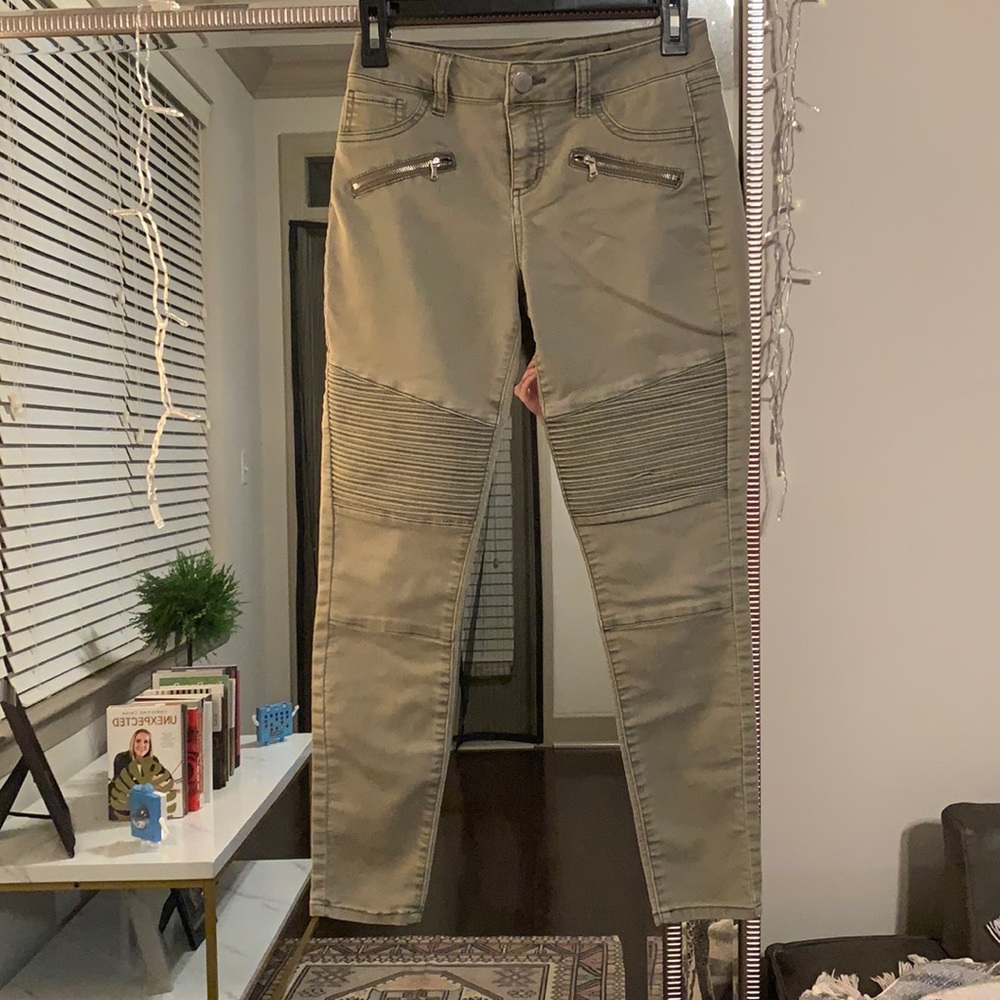 Army Green Skinny Jeans